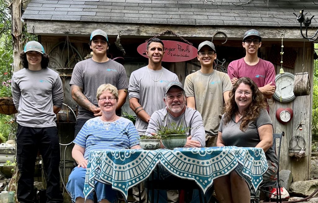 The Springer Ponds team. Pond architects, builders, service members and overall pond experts!